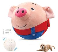 Interactive Dog Toys - Active Moving Bouncing Pig Ball, Plush Electronic Dogs Toy That Moves on Its Own, Squeaky Giggle Sound & Motion Activated Chase Toy for Boredom