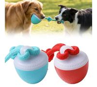 Interactive Dog Toys Ball, 2026 New Vibrating Dogs Ball with Led Light, Chase Buddy Dog Toy USB Rechargeable Funny Pet Toys for Boredom Puppy Cat Kitten Indoor Outdoor Pet Bouncing Balls (Blue + Red)