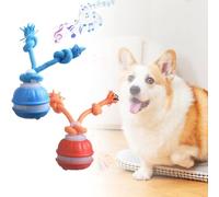 Interactive Dog Toys Ball for Boredom, Smart Rolling Toys, Squeaky Toy Active Rolling Wicked Ball for Daily Training, Rechargeable Pet Toy (Blue+orange 2Pcs)