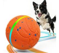 Interactive Dog Toys Balls: 3.5 Inch Automatic Moving Balls for Dogs, 3-Modes with Colorful Lights, Durable E-TPU Material, Active Self Rolling, Bouncing & Rotating Dog Toy to Keep Them Busy, Orange