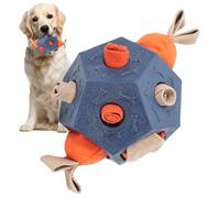 Interactive Dog Toys - Chew Toy with Treat Dispenser, Stimulating Ball with Squeaker for All Sizes - Dental Cleaning, Relaxation and Smart Play