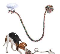 Interactive dog toys: high-strength rubber, high adhesion anchored fastener, textured cleaning component, enrichment instrument