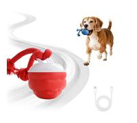Interactive Dog Toys, Interactive Dog Ball, Fun Moving Dog Toy with Tail, Active 360° Rolling Ball, Dog Interactive Toy with Light & Sound, Keep Them Busy for Puppy Small Medium Dogs (Red)