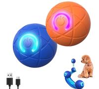 Interactive Dog Toys, Interactive dog ball with Smart Wake-up Feature, Rechargeable Obstacle-avoiding Active Rolling for Energetic Play, Automatic Ball Toys for Puppy/Small/Medium Dogs