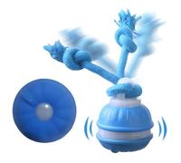 Interactive Dog Toys Interactive Dog Toy Active Rolling Ball with Tail LED light Touch to Wake Up Suitable for Small to Use When They are Bored Keep Them Busy Comes with 1 Blue Replacement Shell