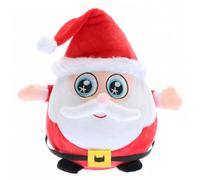 Interactive Dog Toys: Rechargeable Squeaky Santa Moving Ball Dog Toy | Keeps pups active, relieves boredom, washable plush, home/park use, sound-mimicking