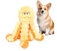 Interactive Dog Toys Squeaker Plush Octopus Shape Pet Fetch Supplies