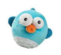 Interactive Dog Toys, Squeaky Moving Ball with Jumping & Music Modes, Rechargeable Plush Chew Toys to Keep Puppy Busy, Small to Large Dogs (Blue)