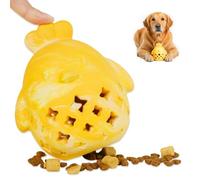 Interactive Dog Toys Treat Dispenser, Chick Shape Dog Puzzle Toys for Boredom Relief, Mental Stimulation & Slow Eating Enhance Intelligence Dog Enrichment, Rubber Treat Toy for Small Medium Dogs Cats