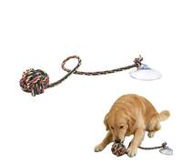 Interactive Dog Toys Tug Of War Puppy Chew Rope with Suction Cup