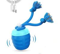 Interactive Dog Toys with Sound, Motion Activated Dog Ball with 360° Smart Automatic Rolling Moving, Wicked Electric Rolling Pet Toy for Bored Medium/Large Dogs (Blue)