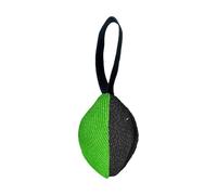 Interactive Dog Training Toy Soft Safe Chew Tug Ball Tough Bite Pillow Double-sided Durable for Agility Tear-resistant Supervised Play Indoors Green
