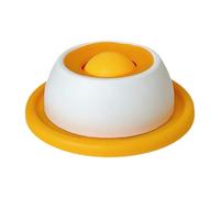 Interactive Dog Treat Dispenser, 1.77 inches Licking and Slow Feeder Toy with Food Dispensing Function, Training and Enrichment for Pets, Cat Feeding, Crate Accessory, Portable Use, Blue, Yellow