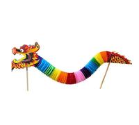 Interactive Dragon Paper Puppet Handmade Craft Set For Kids Teens Adult Handmade Chinese Dance Dragon Assembly Toy Colorful Paper