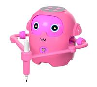 Interactive Drawing Robot for Kids, Educational Creative Drawing Robot with 100 Word Cards & 12 Color Pens, Voice Interaction, Interactive Partner Painting Learning Toys for Boys Girls Aged 5+