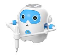 Interactive Drawing Robot for Kids, Educational Creative Drawing Robot with 100 Word Cards & 12 Color Pens, Voice Interaction, Interactive Partner Painting Learning Toys for Boys Girls Aged 5+