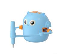 Interactive Drawing Robot with Voice Features and 100 Word Cards for Montessori Learning and Development of Language Skills (Blue)