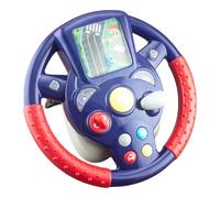 Interactive Driving Wheel - Kids Steering Wheel, Steering Wheel Toy | Interactive Driving Wheel with Music and Light, Steering Wheel Car Driving Simulated to Pretend Driving Seat Girls