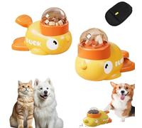 Interactive Duck Toy, Interactive Duck Themed Slow Feeder Toy for Cats, Dog Treat Dispenser Toys, Slower Snacking, Fun & Durable, Suitable Toward Small and Medium Pets (2PCS-A)