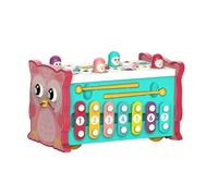 Interactive Early Learning Toy for Babies Multimedia Educational Whack A Mole and Fishing Game Parent Child Bonding Activity (Red, 21cm×12.5cm×12.5cm)