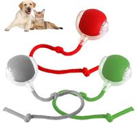Interactive Electric Automatic Cat Toys Dog Ball, Active Rolling Ball For Dogs, Rechargeable Irregular Moving Toys, Smart Interactive Dog Toys, Rechargeable Electric Pet Toy (Green+Red+Gray)
