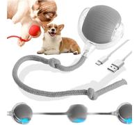 Interactive Electric Automatic Cat Toys Dog Ball, NEW Active Rolling Ball For Dogs, Rechargeable Irregular Moving Toys, Smart Interactive Dog Toys, Rechargeable Electric Pet Toy (Gray)