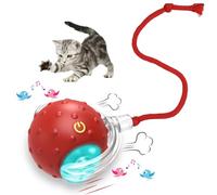 Interactive Electric Automatic Cat Toys, Interactive Dog Cat Toys Balls, Tiny Fetch Dog Toy, Rechargeable Chirping Bird Cat Toy, Moving Ball Dog Toy