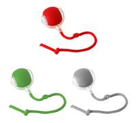 Interactive Electric Automatic Rolling Moving USB Rechargeable Self Activated Play Stimulation Toy Smart Chase Teaser Ball with Speedy Tail Rope for Bored Adult Indoor Cats and Dogs-3 Color