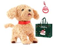 Interactive Electronic Dog Toy,Spark Curiosity,with Touch Sensing, Voice Mimic, Lifelike Sounds, Tongue & Licking Motion, Leash Remote, for Kids