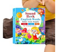 Interactive Electronic Learning Books,Baby Books Toys with Sound - Talking Electronic Toys Educational Games for Reader Words Kids Girl Boy