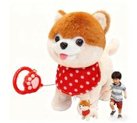 Interactive Electronic Plush Toy Dog, Walking Tail-wagging, Touch-sensitive/tongue-licking/singing, Irthday Gift for Boys and Girls Pomeranian
