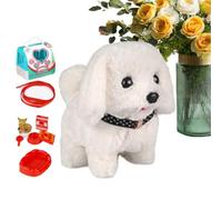 Interactive Electronic Walking and Abiding Robot Puppy | Robot Simulating a Real Dog Tail Wandering, Walking and Barking, Interactive Plush, Pet for and Adults