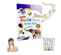 Interactive English Learning Sound Book, 470+ Words 21 Themes Fun Games, Press To Learn Phonics Alphabet Vocabulary, Educational Toy For Kids 2-6