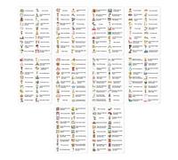 Interactive English Vocabulary Sticker Educational Adhesive Word Labels Language Teaching Aid for Kid Early Learning Language Teaching Aid