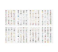 Interactive English Vocabulary Stickers, Self-Adhesive Word Labels, Language Teaching Aid for Early Learning of Children, Interactive Learning Stickers