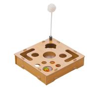 Interactive Enrichment Board, Puzzle Play Box, Nail Scratch Puzzle with Sound Ball, Enrichment Activity Panel, Indoor Pet Game with Engaging Design, Pet Toys for Kitten Puppy and Rabbit