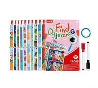 Interactive Erasable Cards for Children Find Differences Game for Enhancing Critical Thinking (Difficulty 3)