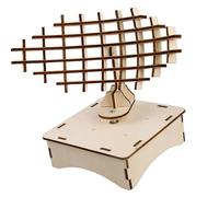 Interactive Family Project Wood Physics Teaching Tool Radars Station Set for Child Development Wood Educational Model