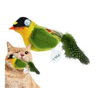 Interactive feathers Bird Cat Toy - Squeak Soundmaking Play Kit, Pet Teaser Accessory | Bird Shaped Interactive Toys For Cats Kittens Rabbits Dogs, Indoor Activity Exercise Chew chases Entertainment