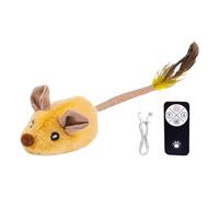 Interactive Feline Toy - Remote Controlled Mobile Mouse with Electronic Squeaker Indoor Cat Stimulating Exercise Device | Kitty Play Activity Pet Entertainment by com
