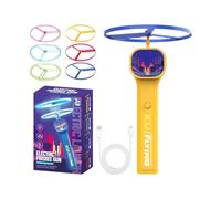 Interactive Fetch Cat Toy,Rechargeable Interactive Kitten Disc Toy,Kitten Flying Saucers - for Indoor Play Outdoor Yard Pet Exercise Training Behavior Development Mental Stimulation Owner Bonding Time