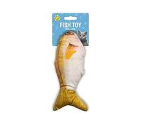 Interactive Fish Cat Toy with Catnip, 23 x 8 x 3 cm, 3 Colours to choose from (Orange)