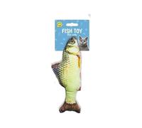 Interactive Fish Cat Toy with Catnip, 23 x 8 x 3 cm, 3 Colours to choose from (Yellow)