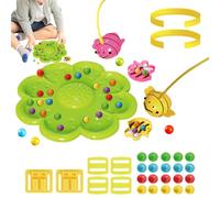 Interactive Fishing Game - Magnetic Bee Bean Toy, Educational Skill-Building Game for Kids, Improves Hand Eye Coordination and Cognitive Skills, Perfect for Travel, Home Playtime, Preschool Learning