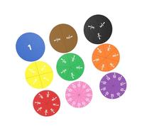 Interactive Fraction Set Colorful Pieces for Engaging Hands-on Math Education and Storage Fraction Visual Aid