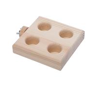 Interactive Game for Birds, Wooden Feeding Activity Engaging Fun with Natural Material, Wooden Module Food Search Toy, Entertainment for Birds with Style