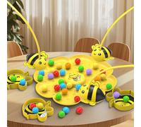 Interactive Game toy Interactive Pollination Toy Educational Early Learning Tool Encourages Fine Motor Skills Hand Eye Coordination And Development (Yellow, 24cm)