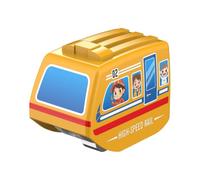 Interactive Game Toy Train 3D Cube Track Train For Kids 4 6 7 8 Vehicle Playsets For Toddlers 3 5 Learning High Rail (D, One Size)