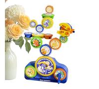 Interactive Gears Toys, Electric Educational Game, 12 Inches Gear Building Set with Lights, Durable Gears Kit, Learning Toy with Easy Assembly, Educational Toy Children Boy Girl Family Friends