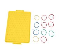 Interactive Geoboard Multifunctional Geometry Pegboard Mathematics Teaching Aid for Kindergarten School and Home Preschool Math Teaching Supplies